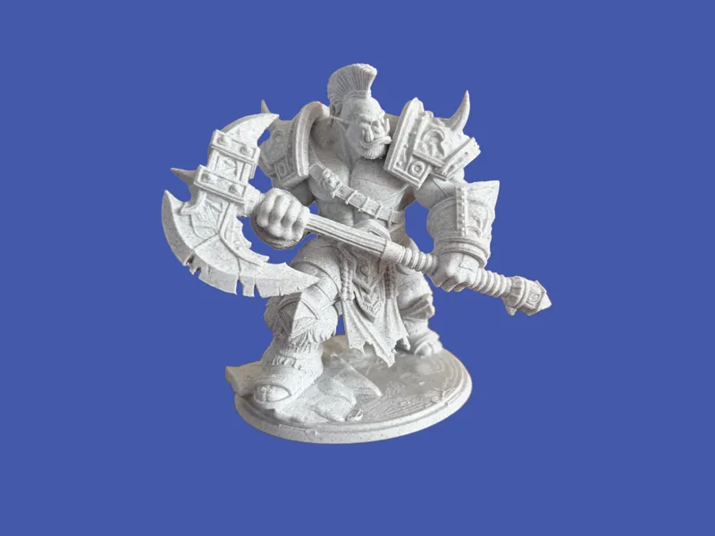 Orc warrior with battle axe