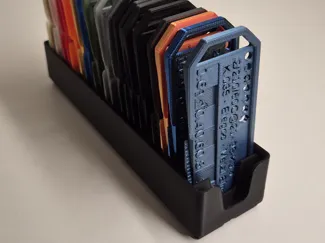 Filament Sample Swatch Tray Gridfinity Half Grid