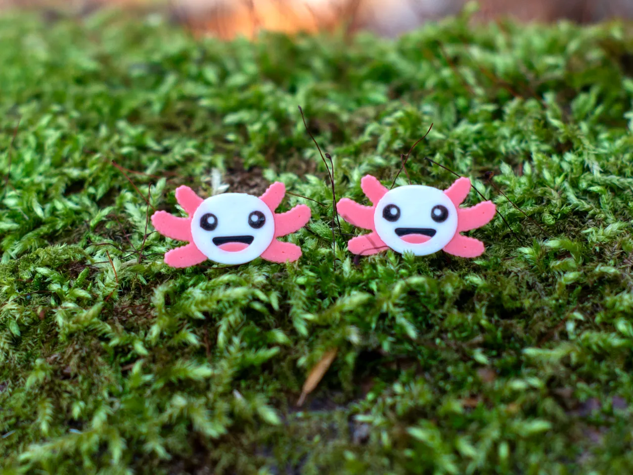 Axolotl Stud Earring view 2