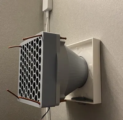Fresh vent fan adapter 80-140mm