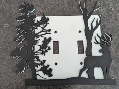 Deer Light Switch Cover Double Switch AMS