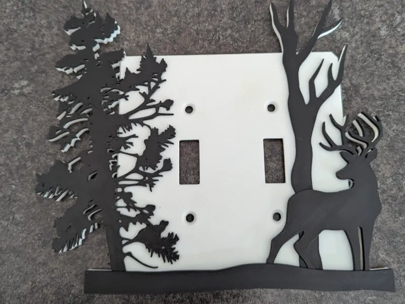 Deer Light Switch Cover Double Switch AMS