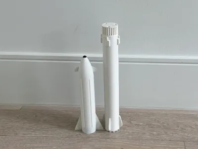 Starship + Super heavy model rocket