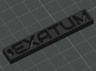 Chaveiro Vazado 3D Exatum