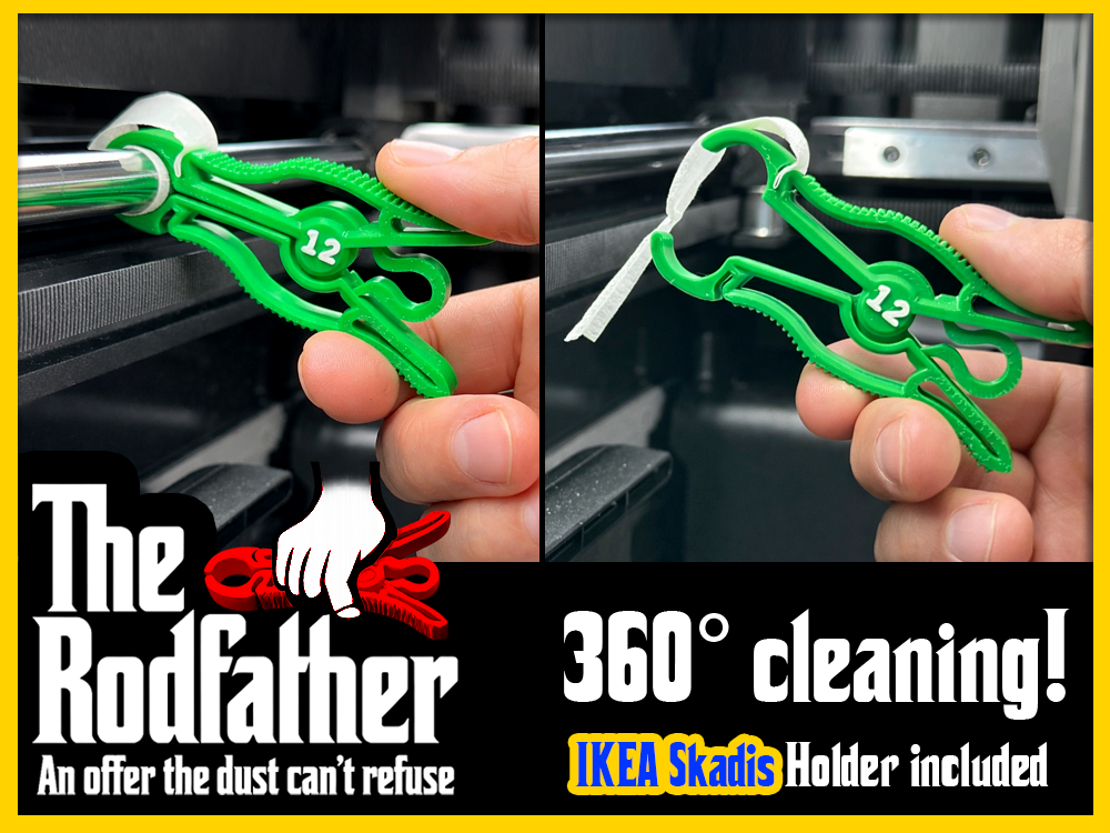 Rodfather (8-12mm) – 360° Steel Rod Cleaning Tool