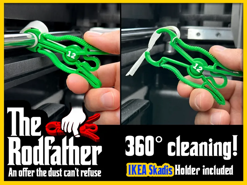 Rodfather (8-12mm) – 360° Steel Rod Cleaning Tool