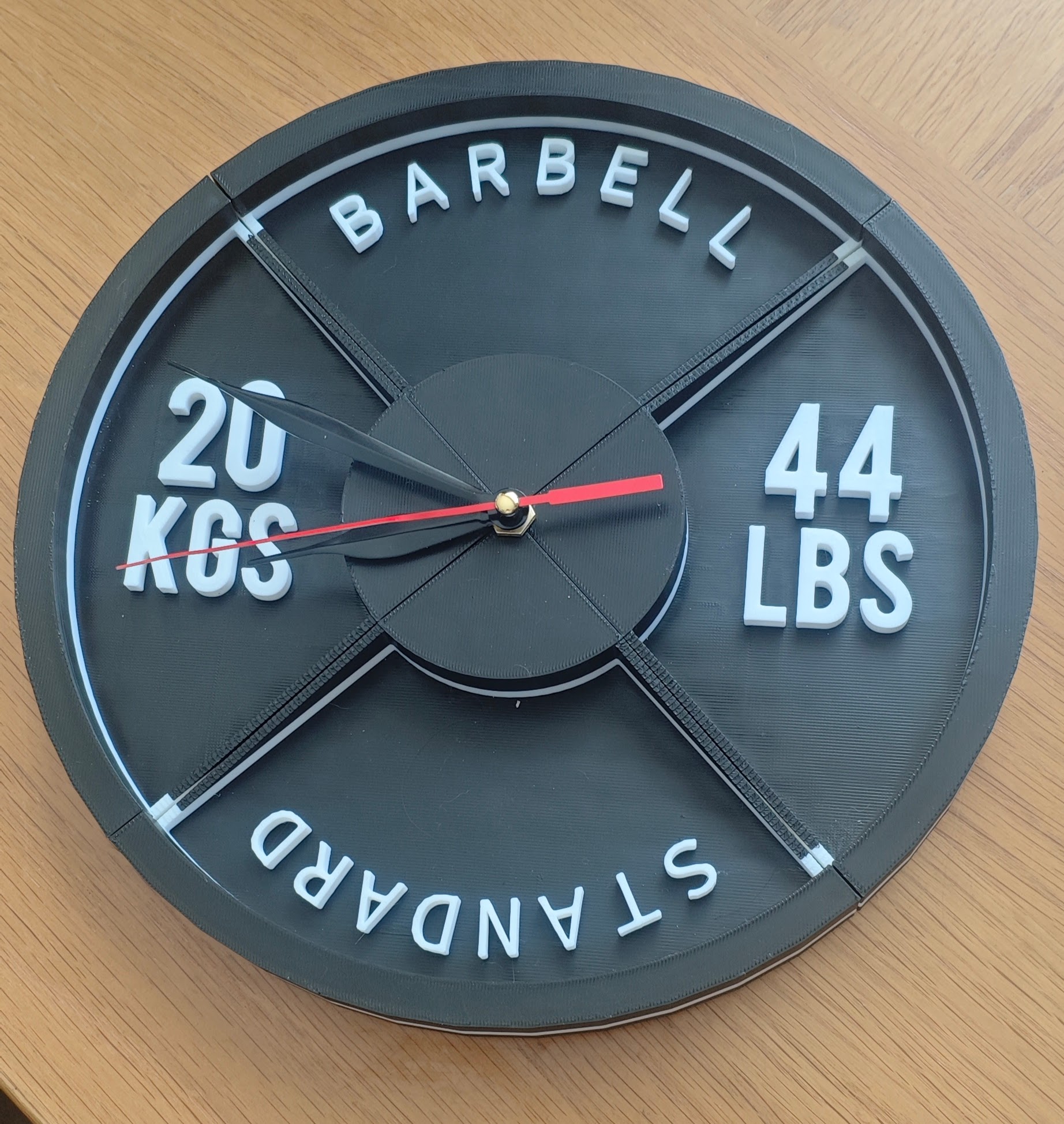 Miniatura 3 do modelo 3D Weight Plate Wall Clock