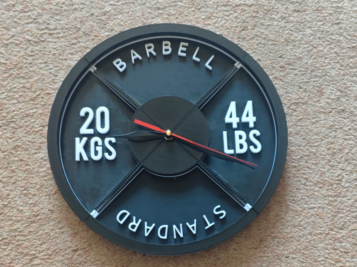 Weight Plate Wall Clock