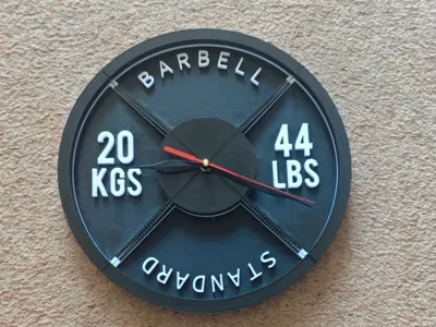 Weight Plate Wall Clock