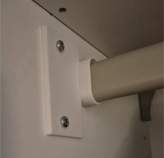 Wardrobe rail holder