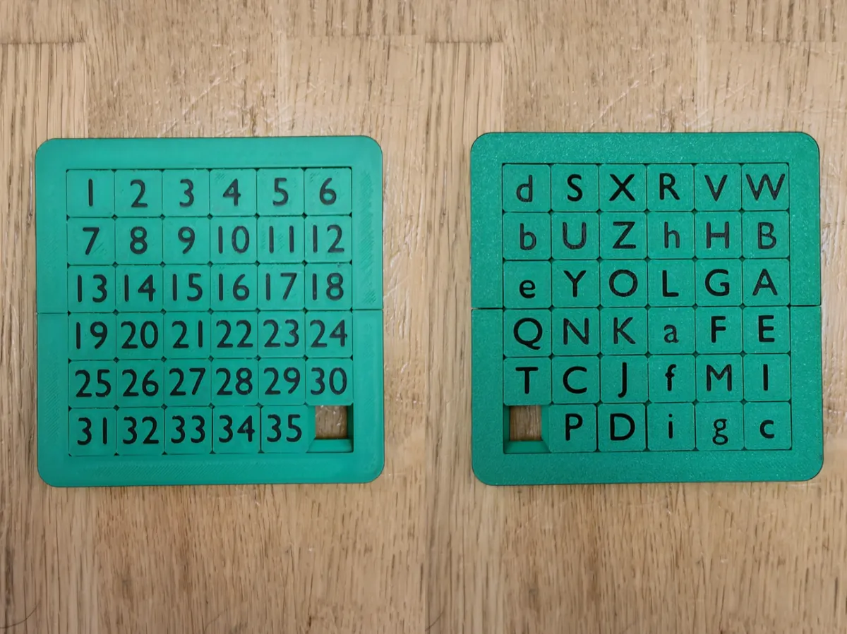 Double sided 6x6 sliding block puzzle - Free 3D Print Model - MakerWorld