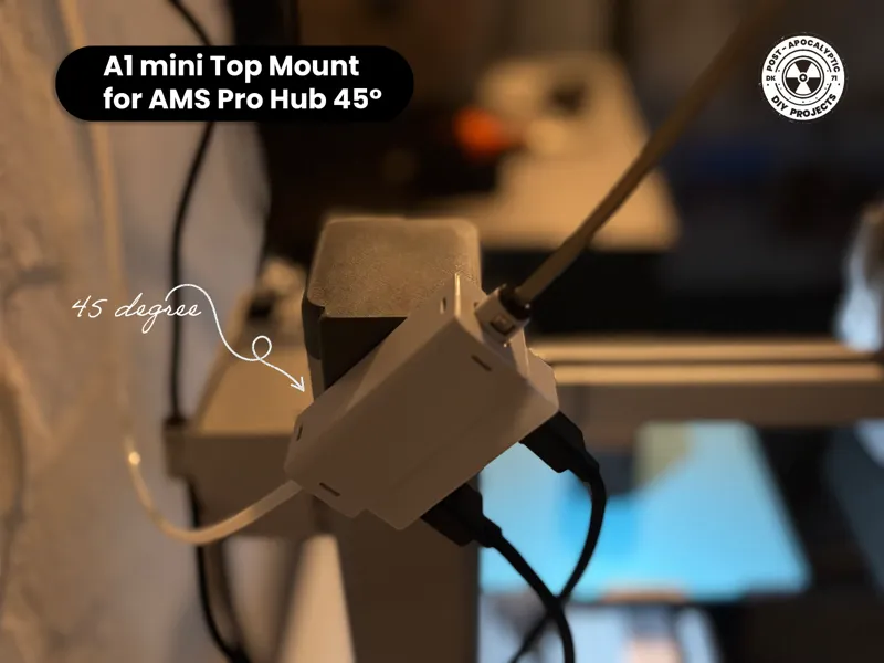 A1 mini AMS 2 HT Hub Top Mount Bracket (45°)