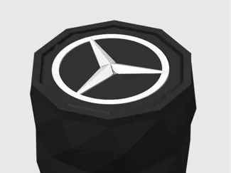 Mercedes car trash can