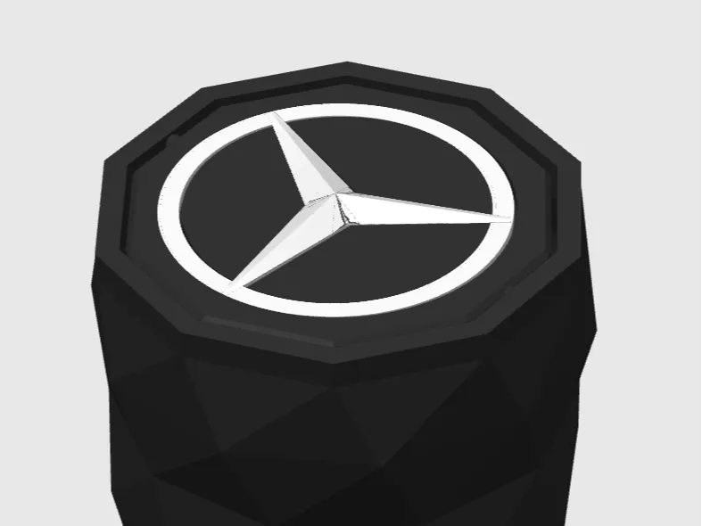 Mercedes car trash can