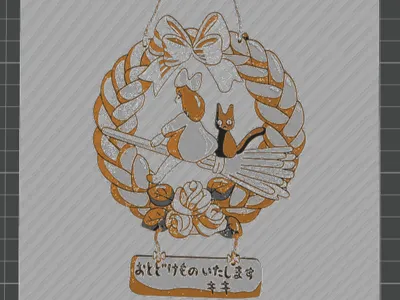 kiki's delivery service hueforge wreath