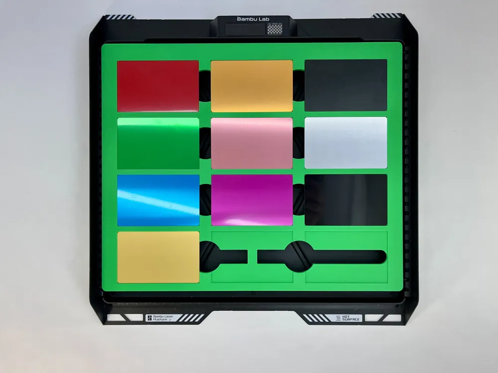 H2D Aluminum Card Laser Jig Accessory - 12 cards - Free 3D Print