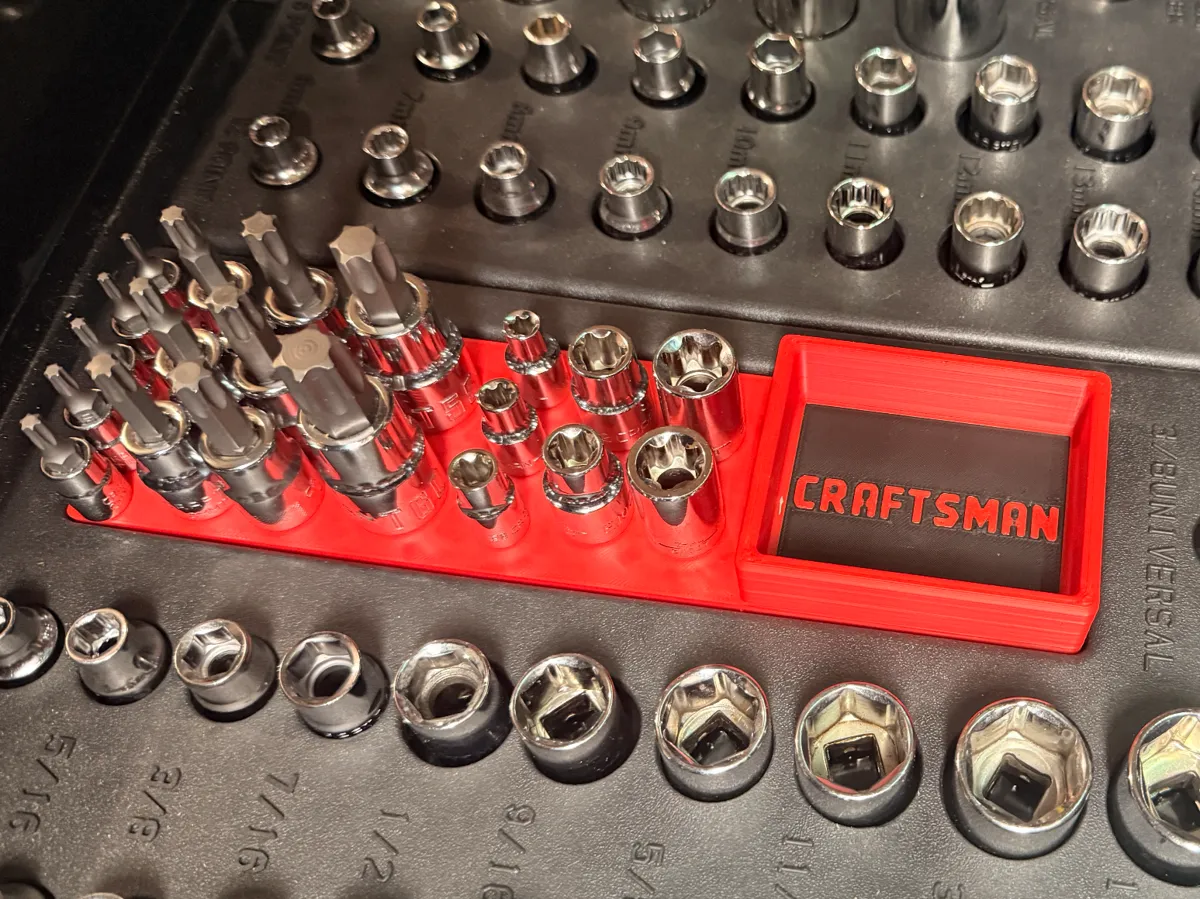 Craftsman Socket Rack Craftsman socket organizer - Free 3D Print Model - MakerWorld