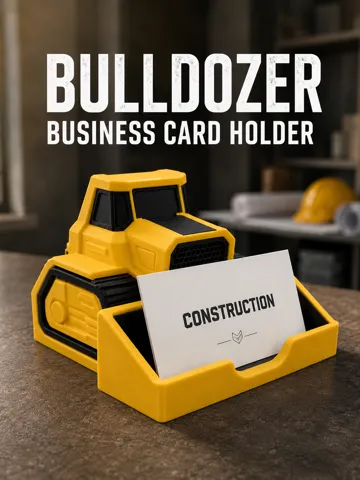 Soporte: Bulldozer Business Card Holder for Contractors — vista de referencia 2