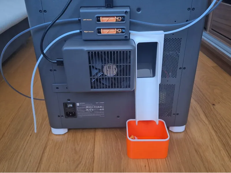 X2D / P2S Magnetic Poop Chute Shelf Guide