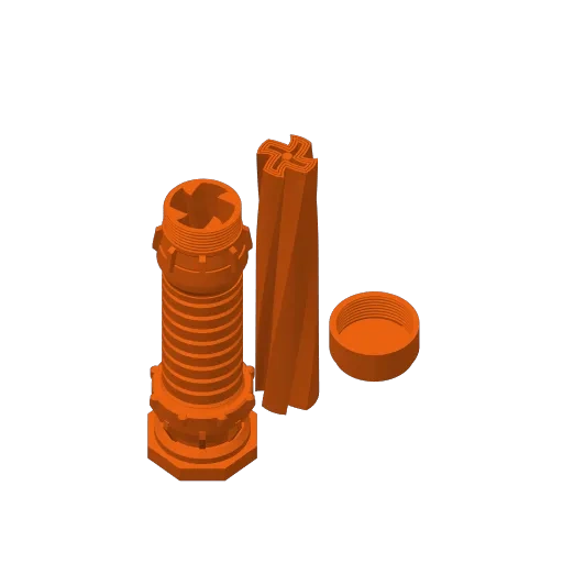 Miniatura 1 do modelo 3D 螺旋伸缩剑a1mini适用
