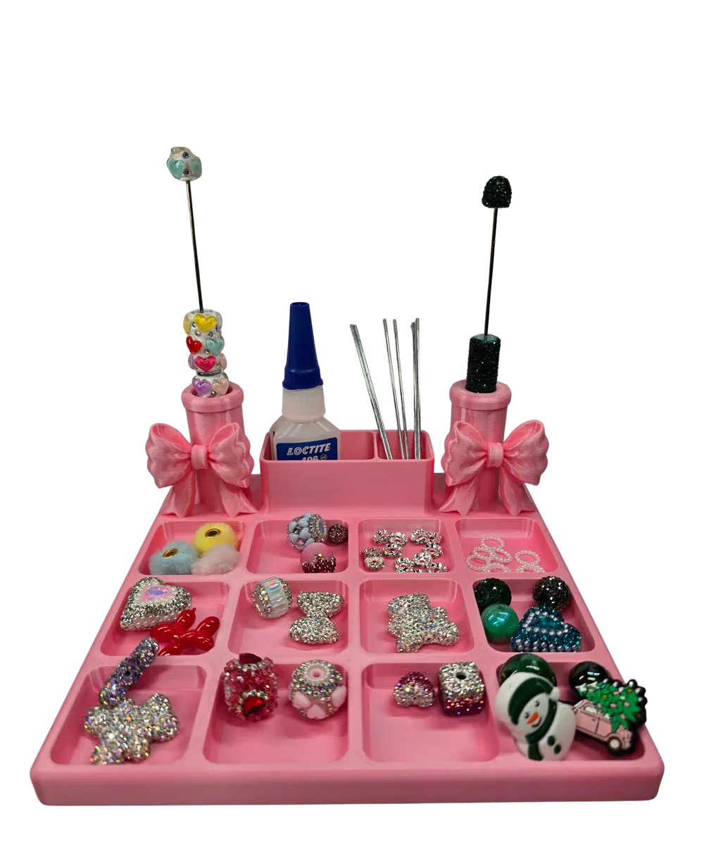 Bead Construction Pattern Custom Beaded Pen Building Station with Bows - Free 3D Print Model ...