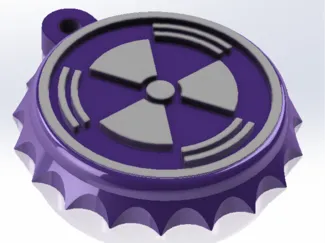 PHD Flopper Bottle Cap Key Chain