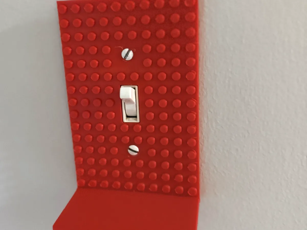 Building brick block light switch cover - Free 3D Print Model - MakerWorld