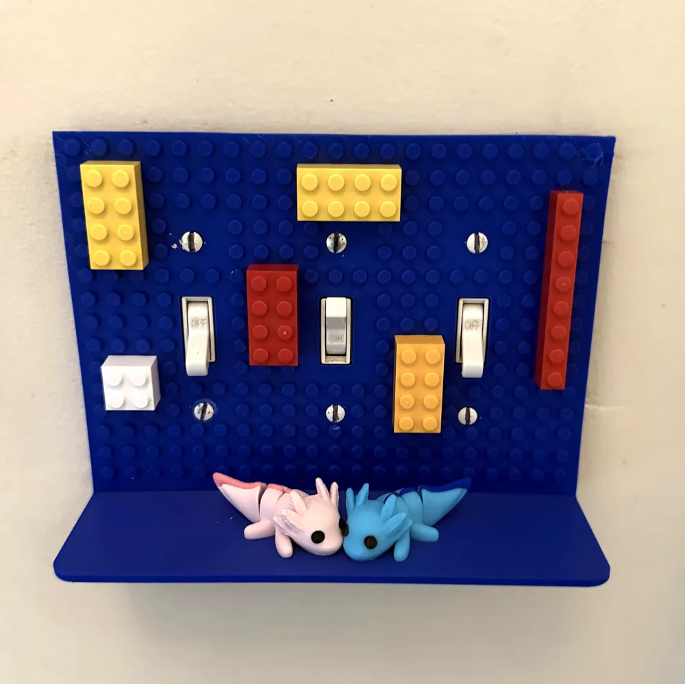 Building brick block light switch cover - Free 3D Print Model - MakerWorld