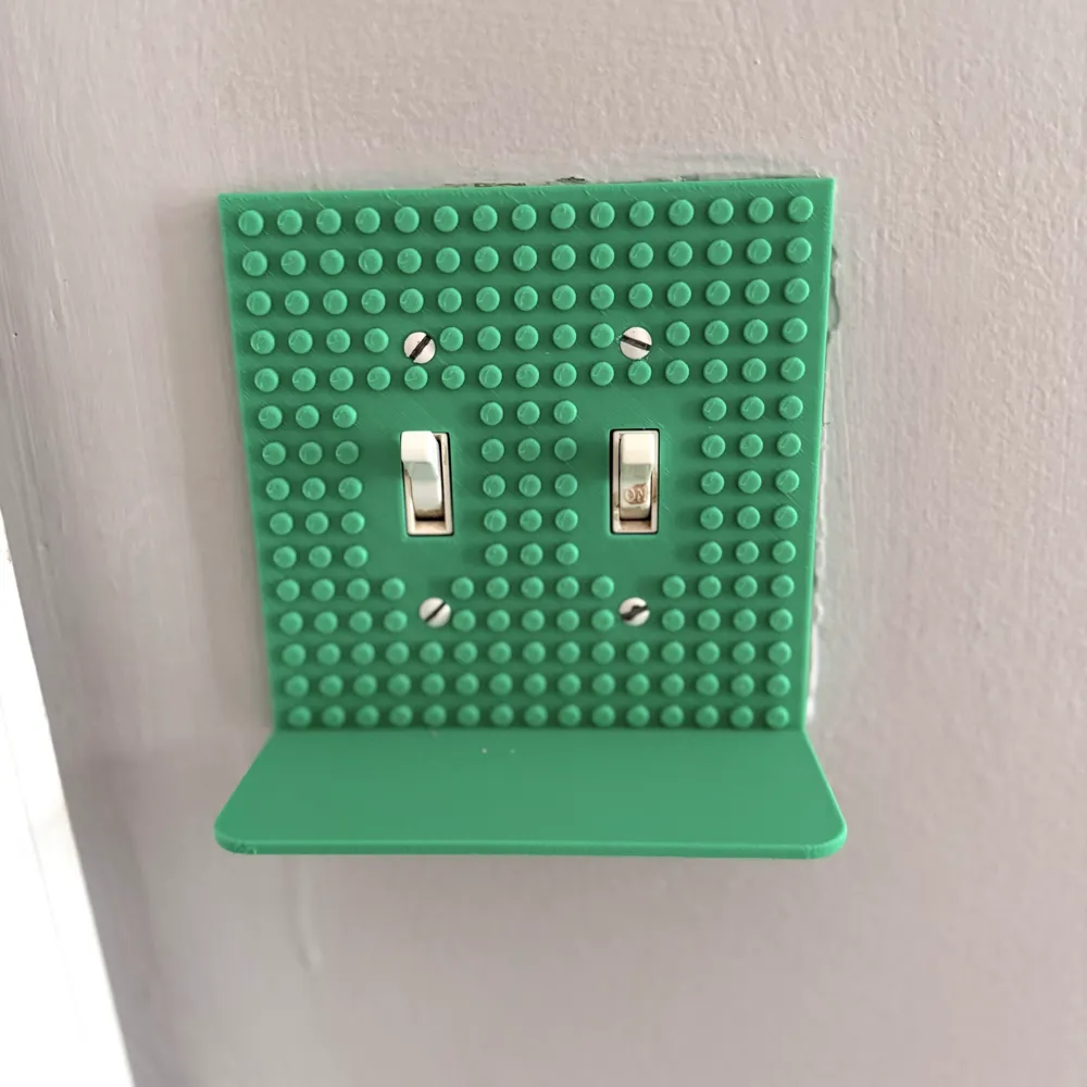 Building brick block light switch cover - Free 3D Print Model - MakerWorld
