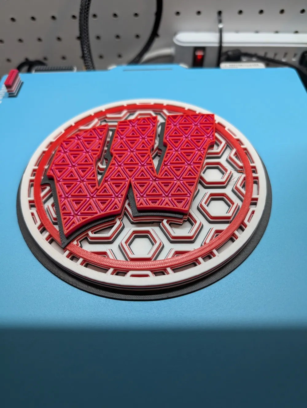 Mosaico Dimensional dos Badgers da Universidade de Wisconsin por Richie ...