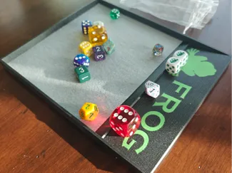 Large Dice Tray - FROG Themed