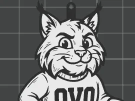 bobcat keychain