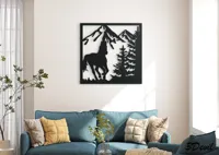 Décoration murale chevaux 2D - lot de 4 — photo 7