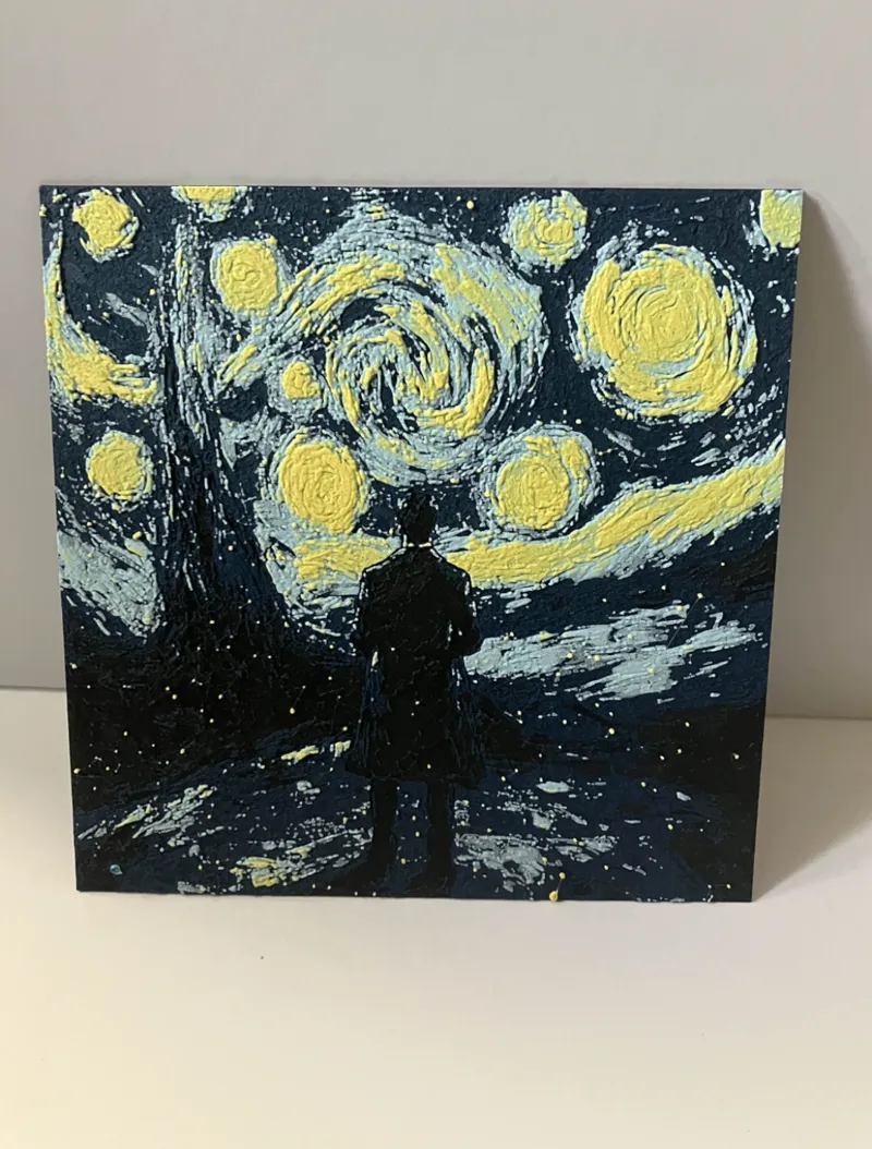Doctor Who Van Gogh HueForge Art
