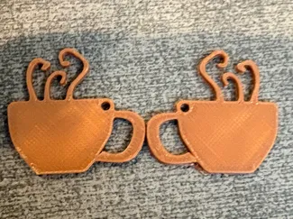 Coffee Cup Earring