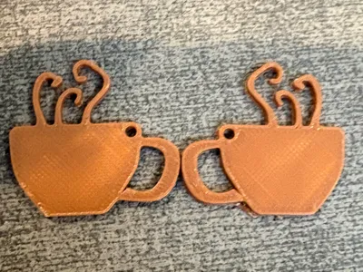 Coffee Cup Earring