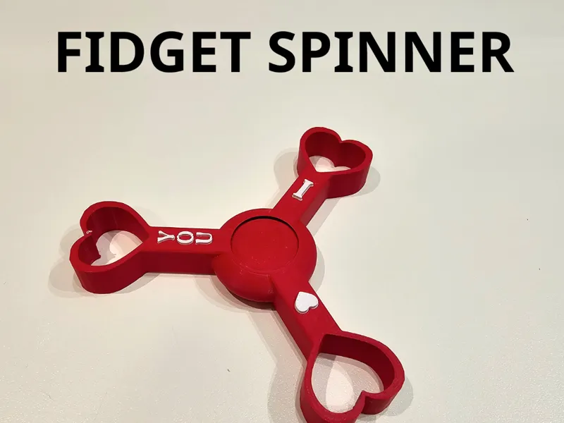 Valentine Heart Fidget Spinner – NO AMS