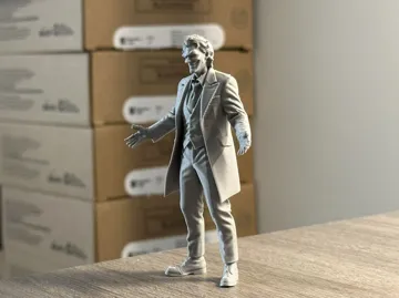 Modelo para impresión 3D: 经典 小丑 单色模型摆件 倒置打印 — vista de referencia 5