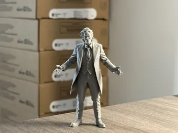 Modelo para impresión 3D: 经典 小丑 单色模型摆件 倒置打印 — vista de referencia 4