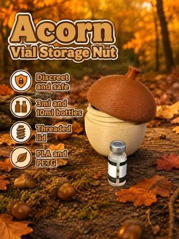 Organizador: Acorn Vial Storage Nut Peptide Bottles — vista de referencia 2