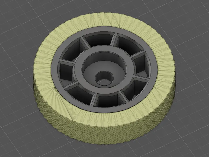 Cart wheels & TPU tires using 608 bearing