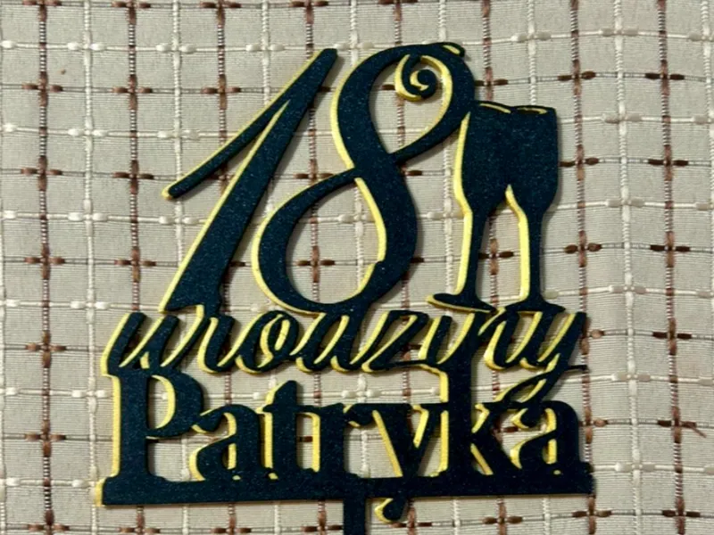Topper - 18 urodziny Patryka