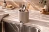 Japandi Ribbed Cutlery Drain Cup - 80 mm