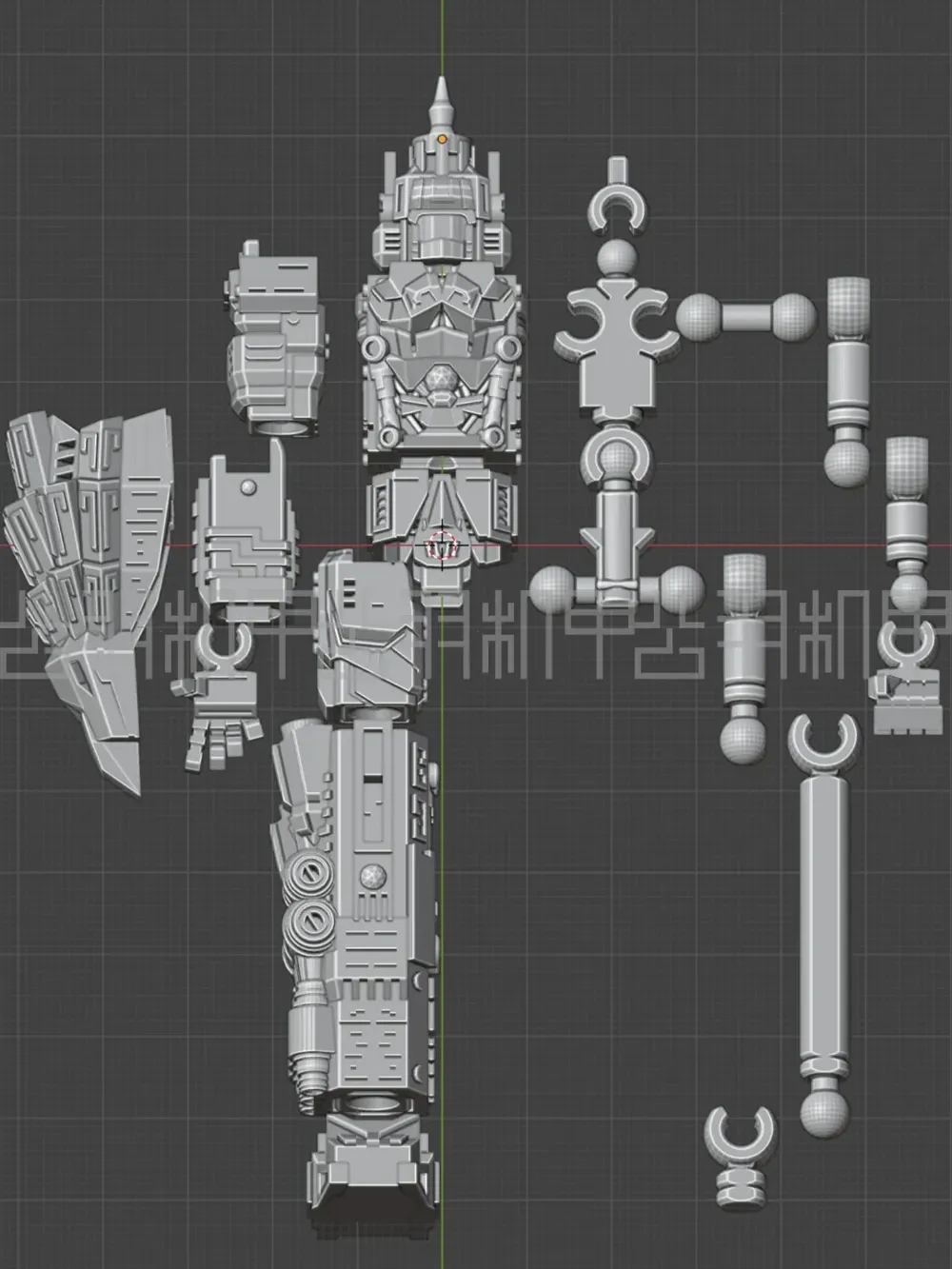 Shanxi Mechs Wutai Mountain Wutai Manjusri Mech by 公羽机甲 MakerWorld