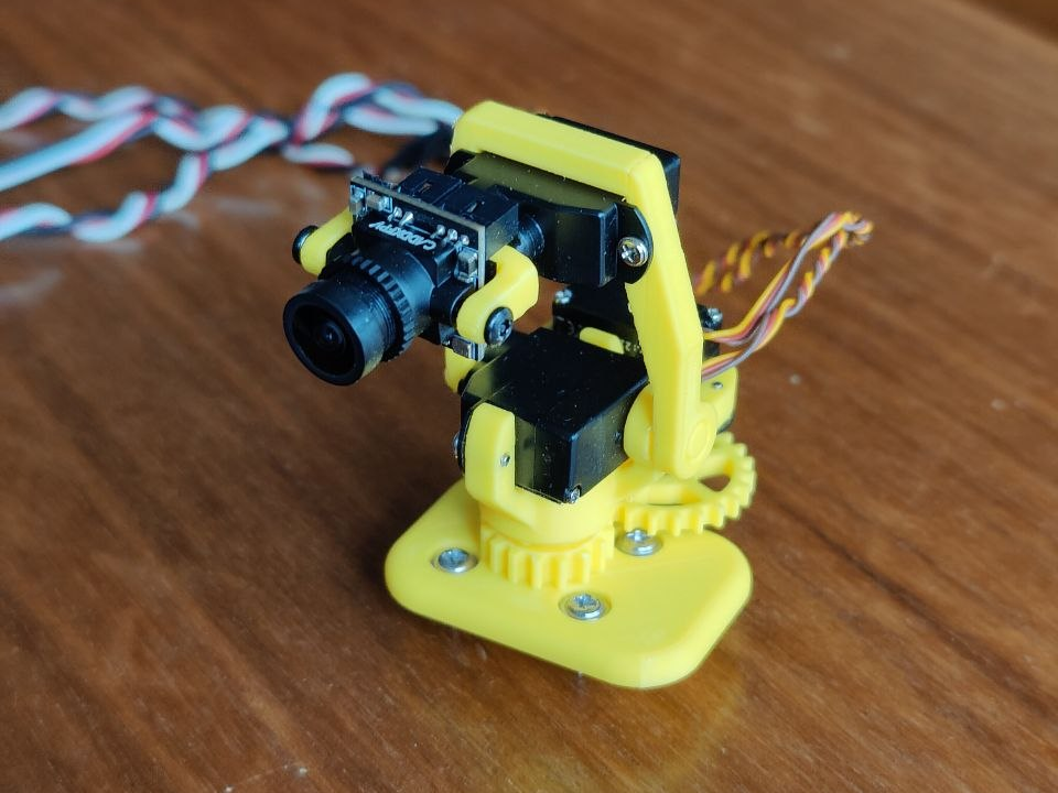 FPV Gimbal -print in place - erweiterte Drehwinkel