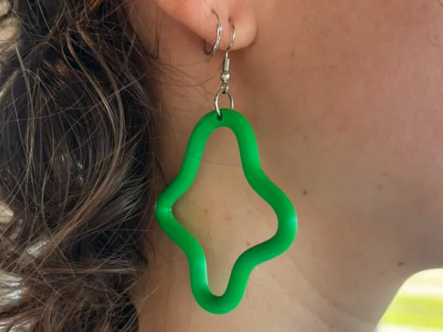 Abstract Loop Earrings
