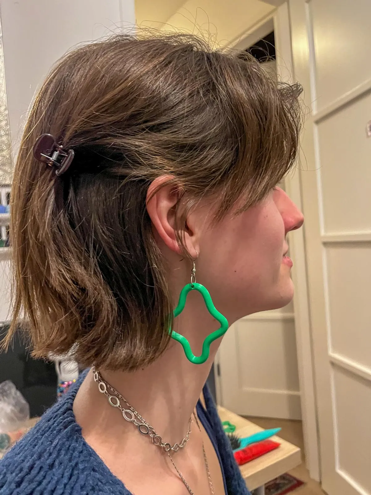 Abstract Loop Earrings view 3