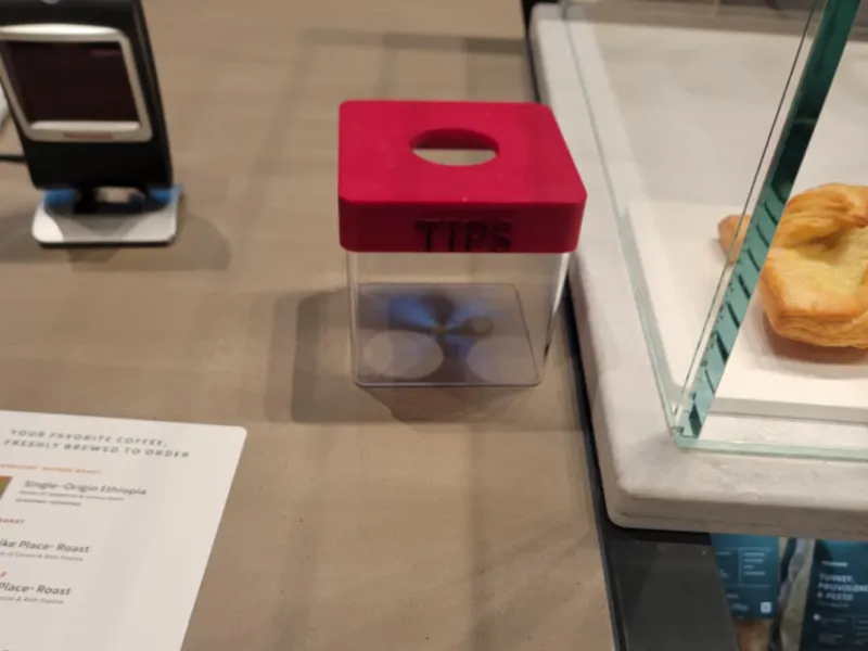 Starbuck's Tip Lid for their square containers
