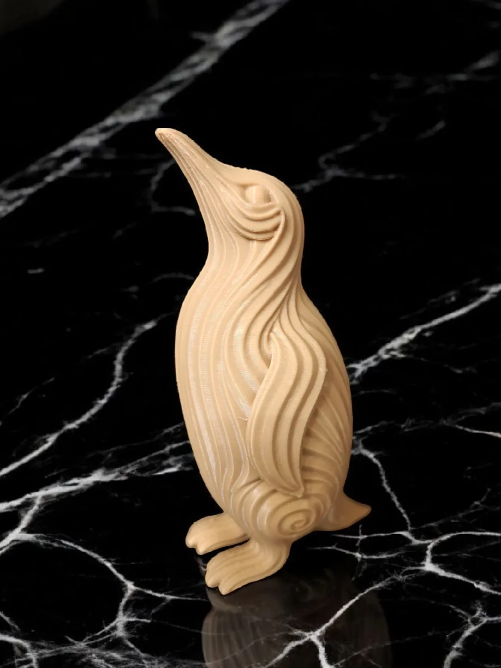 Penguin wave decoration - No supports - Free 3D Print Model - MakerWorld