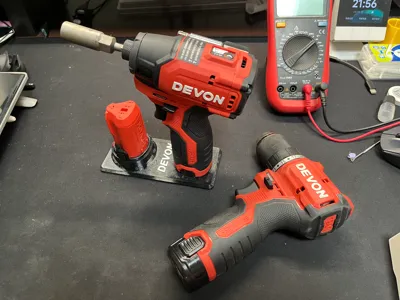 Large DEVON 12V Drill and Battery Storage Display Stand V1.0 (Compatible with 5208/5209/5767)